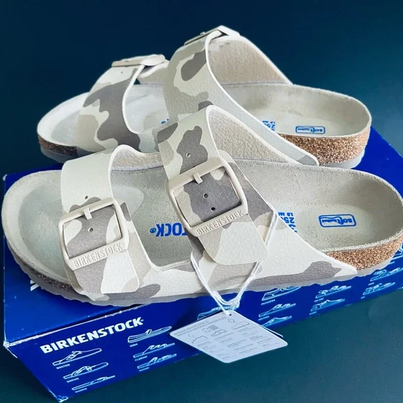 BIRKENSTOCK Arizona Camo Slide Sandal 39,40 - Picture 1 of 10